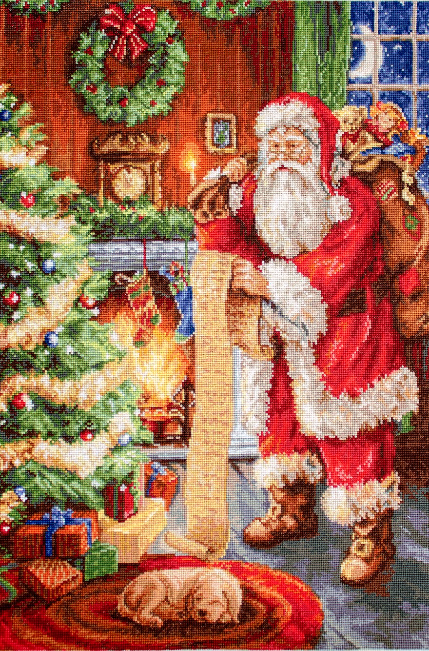 Petit Point Kit Luca-S - Santa's List G578