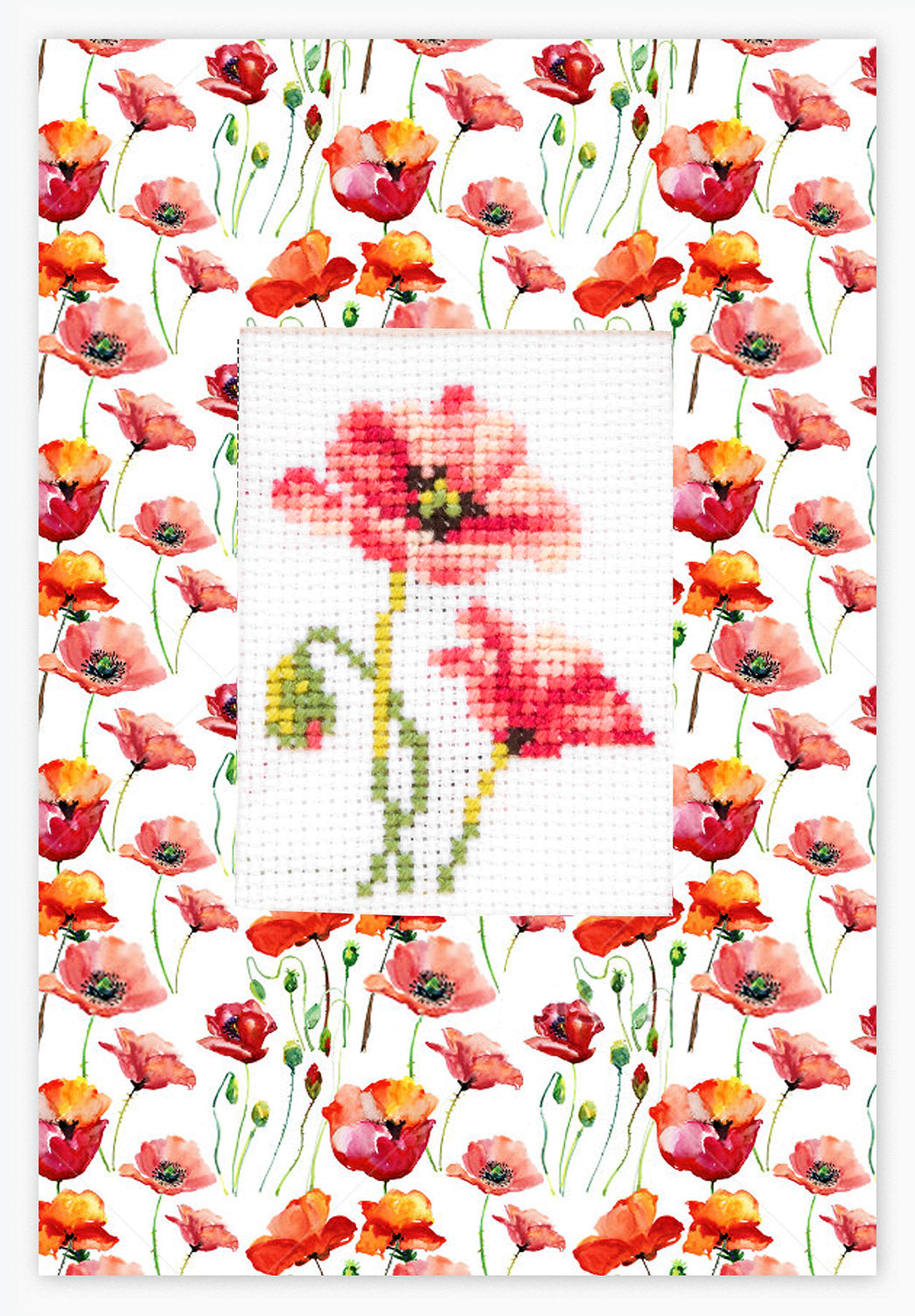 Cross Stitch Postcard Kit