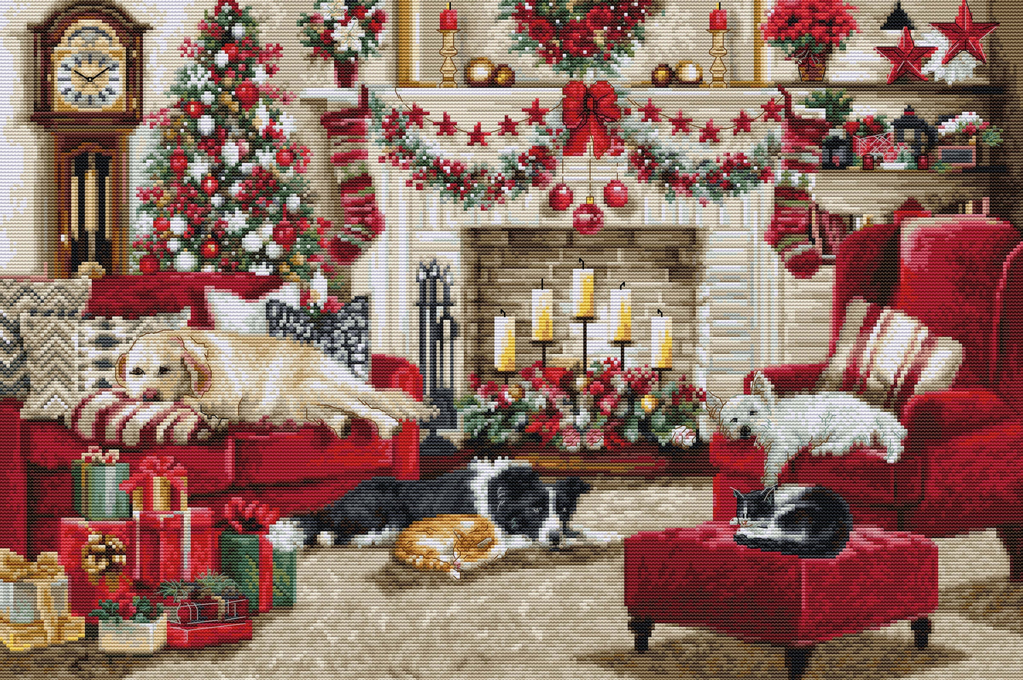 Набор для вышивки крестом Luca-S - Pets Interior, BU5013