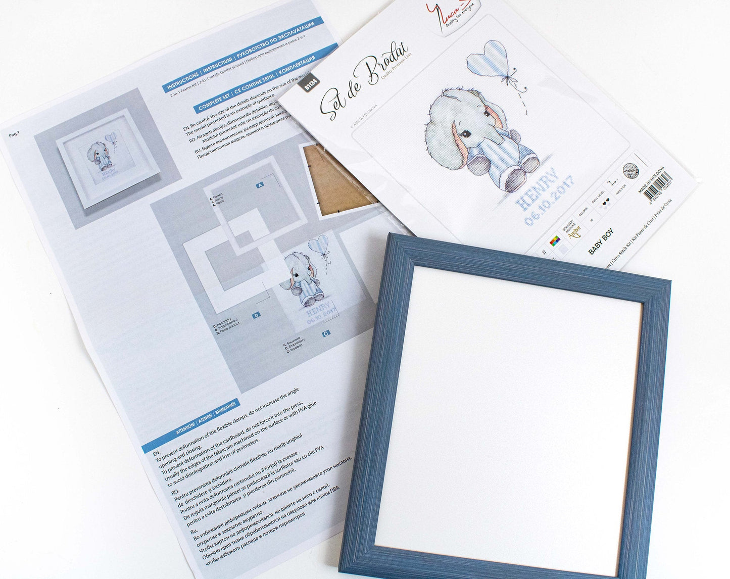 Набор для вышивки крестом с рамкой - Luca-S, R03