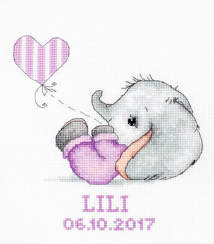 Набор для вышивки крестом Luca-S - девочка, B1133