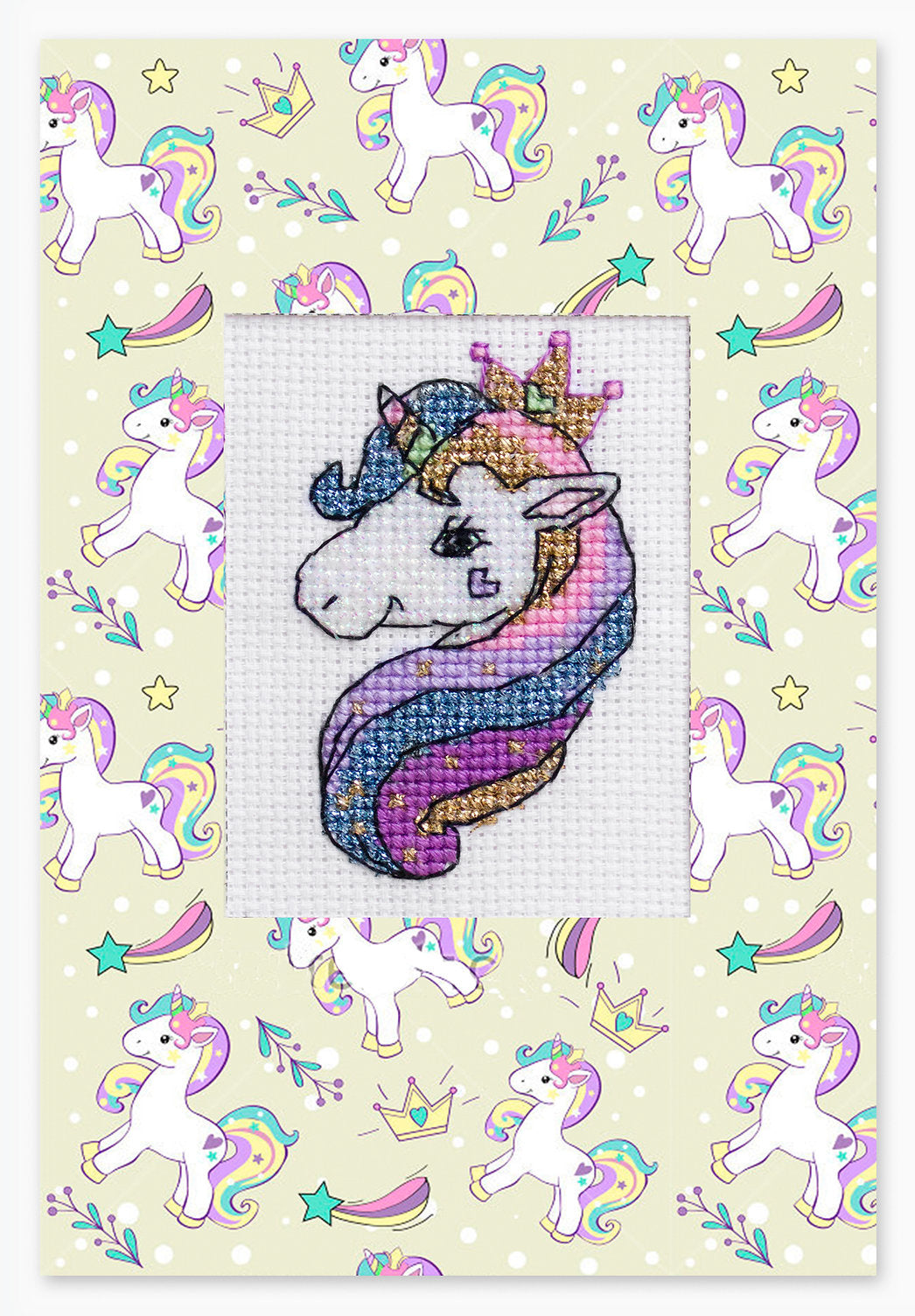 Cross Stitch Postcard Kit