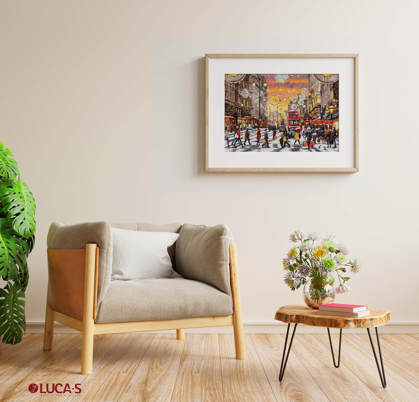 Набор для вышивки крестом Luca-S GOLD - Новогодние покупки, BU5007