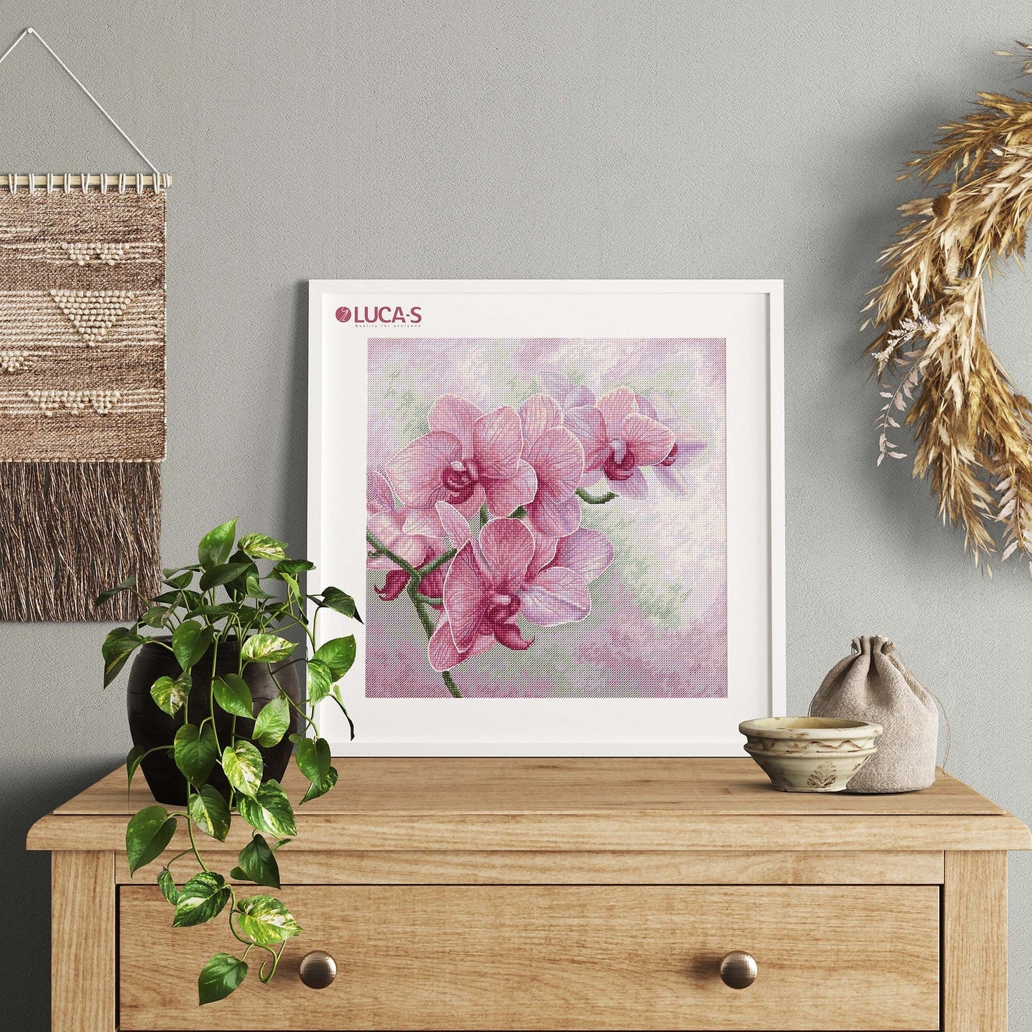 Cross Stitch Kit Luca-S - Graceful Orchids B7009