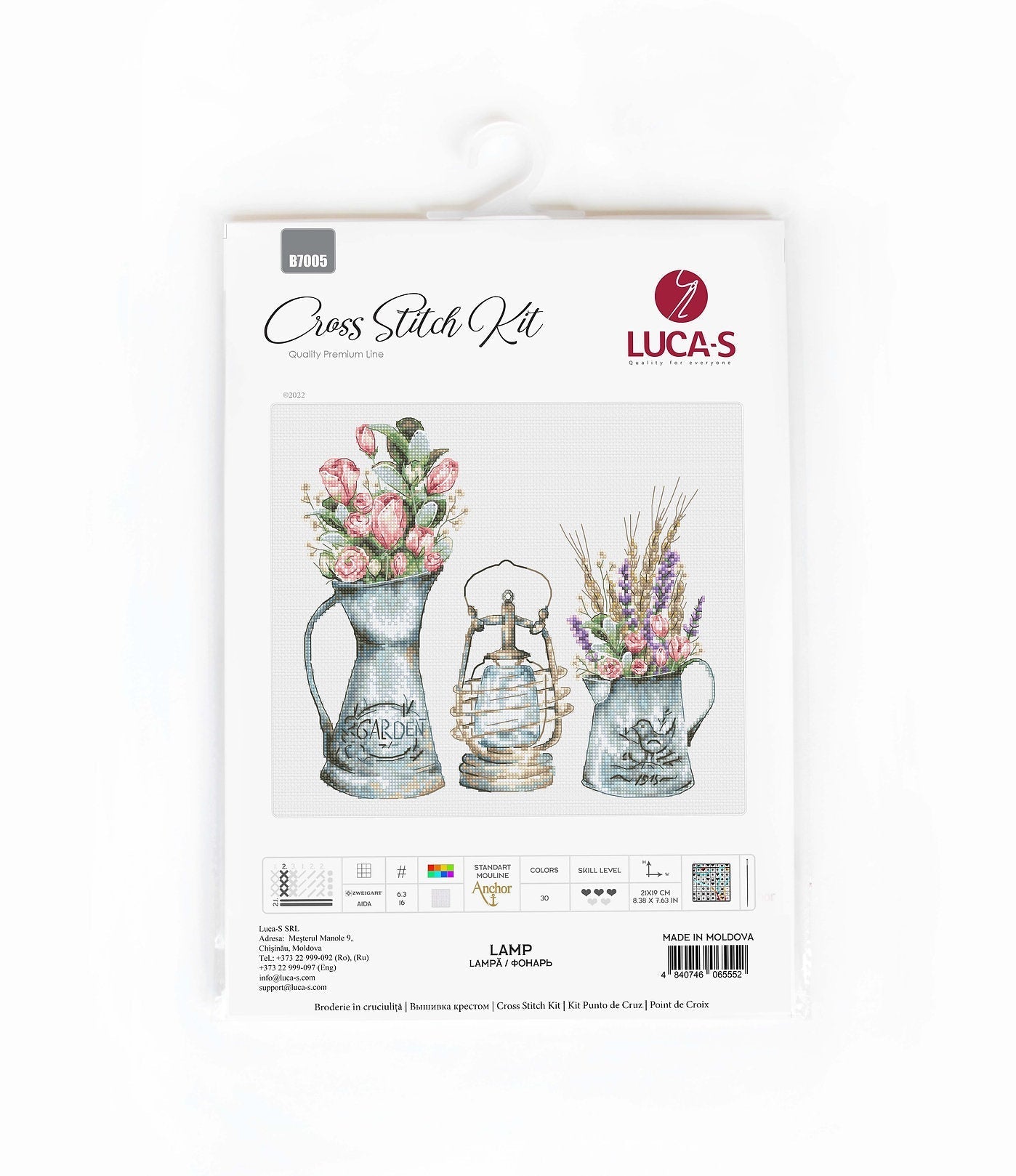 Cross Stitch Kit Luca-S - Lamp - HobbyJobby