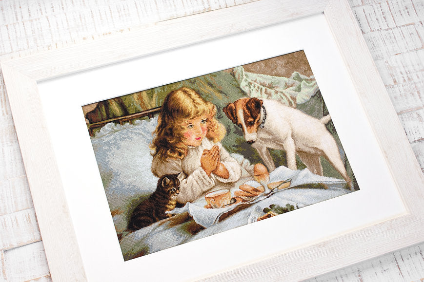 Cross Stitch Kit Luca-S - The Prayer, B557