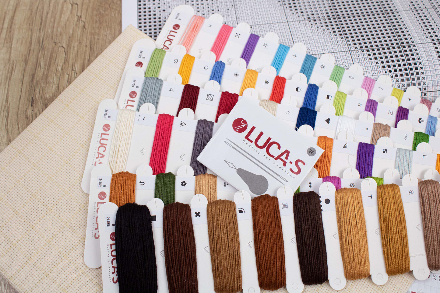 Набор для вышивки крестом Luca-S - Puppy Picasso, B2415