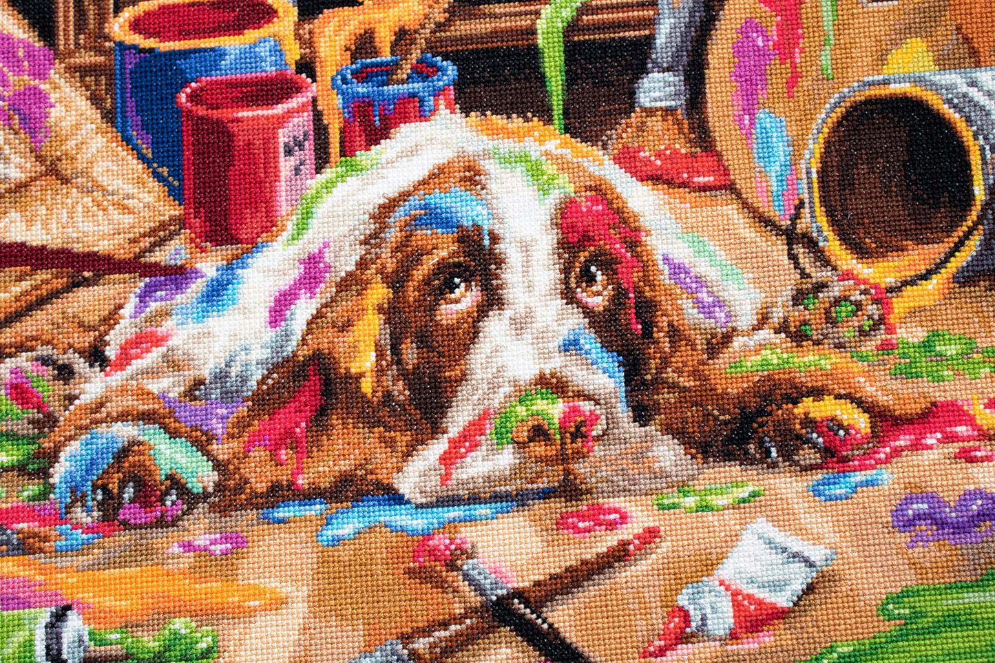 Набор для вышивки крестом Luca-S - Puppy Picasso, B2415