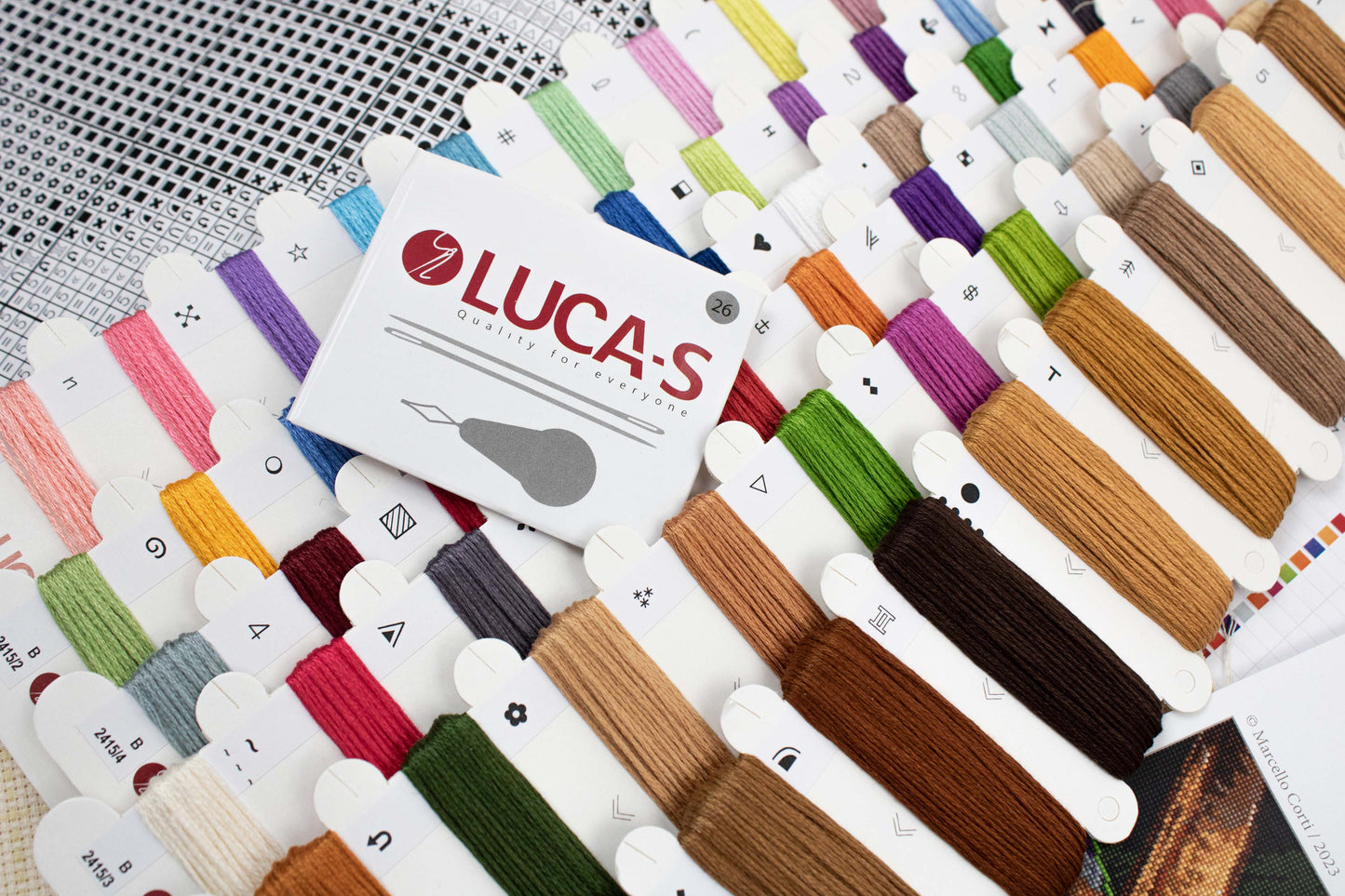 Набор для вышивки крестом Luca-S - Puppy Picasso, B2415