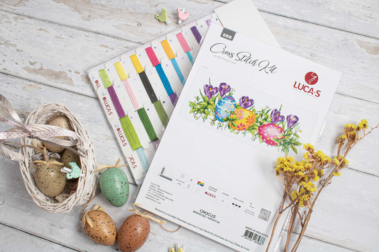 Набор для вышивки крестом Luca-S - Crocus, B7016