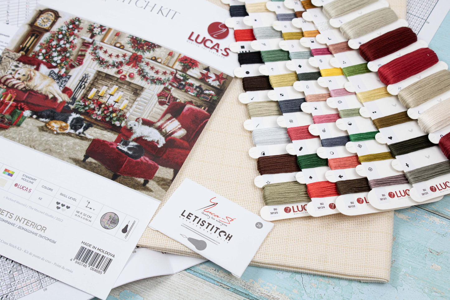Набор для вышивки крестом Luca-S - Pets Interior, BU5013