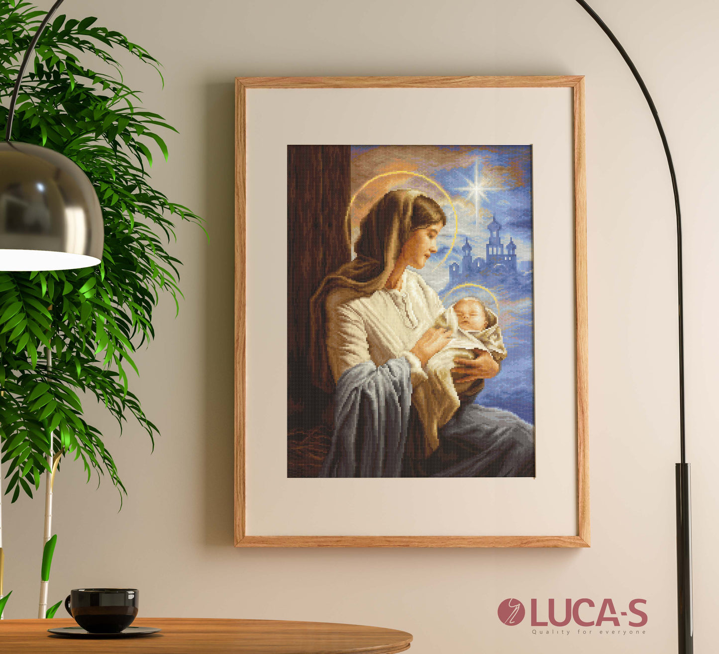 Набор Petit Point Luca-S - Святая Мария и младенец, коллекция GOLD, G617