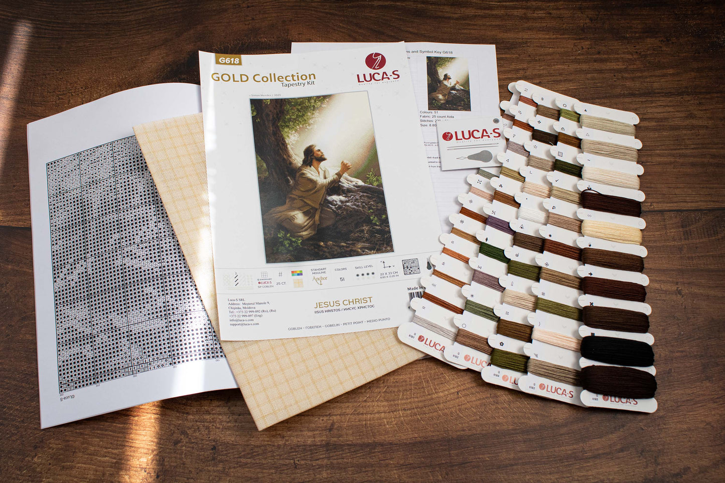 Комплект Petit Point Gold Luca-S - Иисус Христос, G618