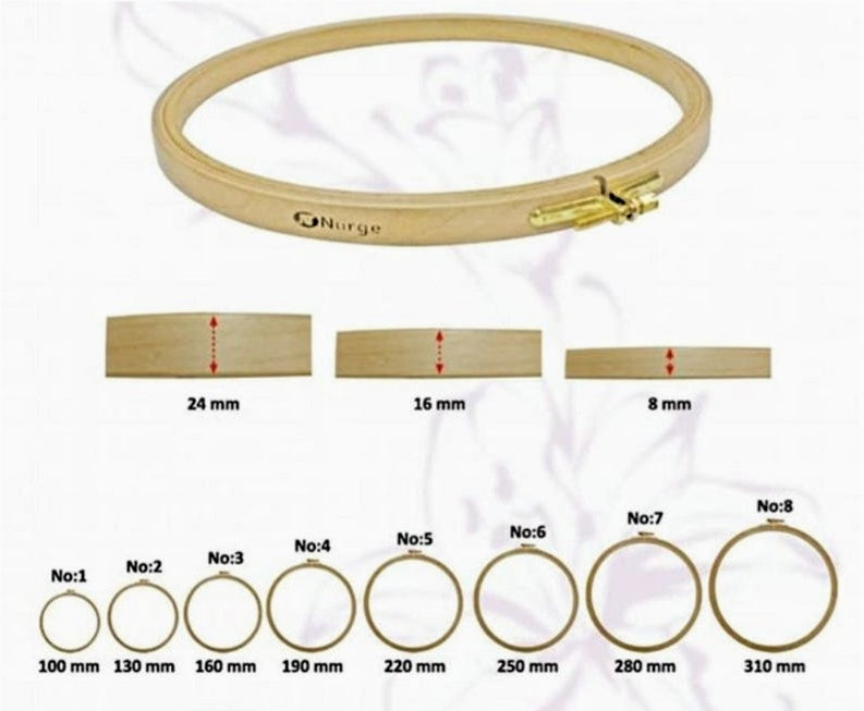 Пяльцы для вышивки крестом, пяльцы Nurge Beech Embroidery Hoops