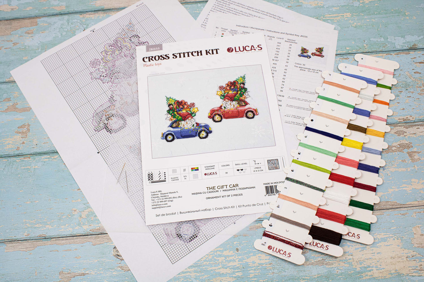 Toys Cross Stitch Kit Luca-S - The Gift Car, JK035