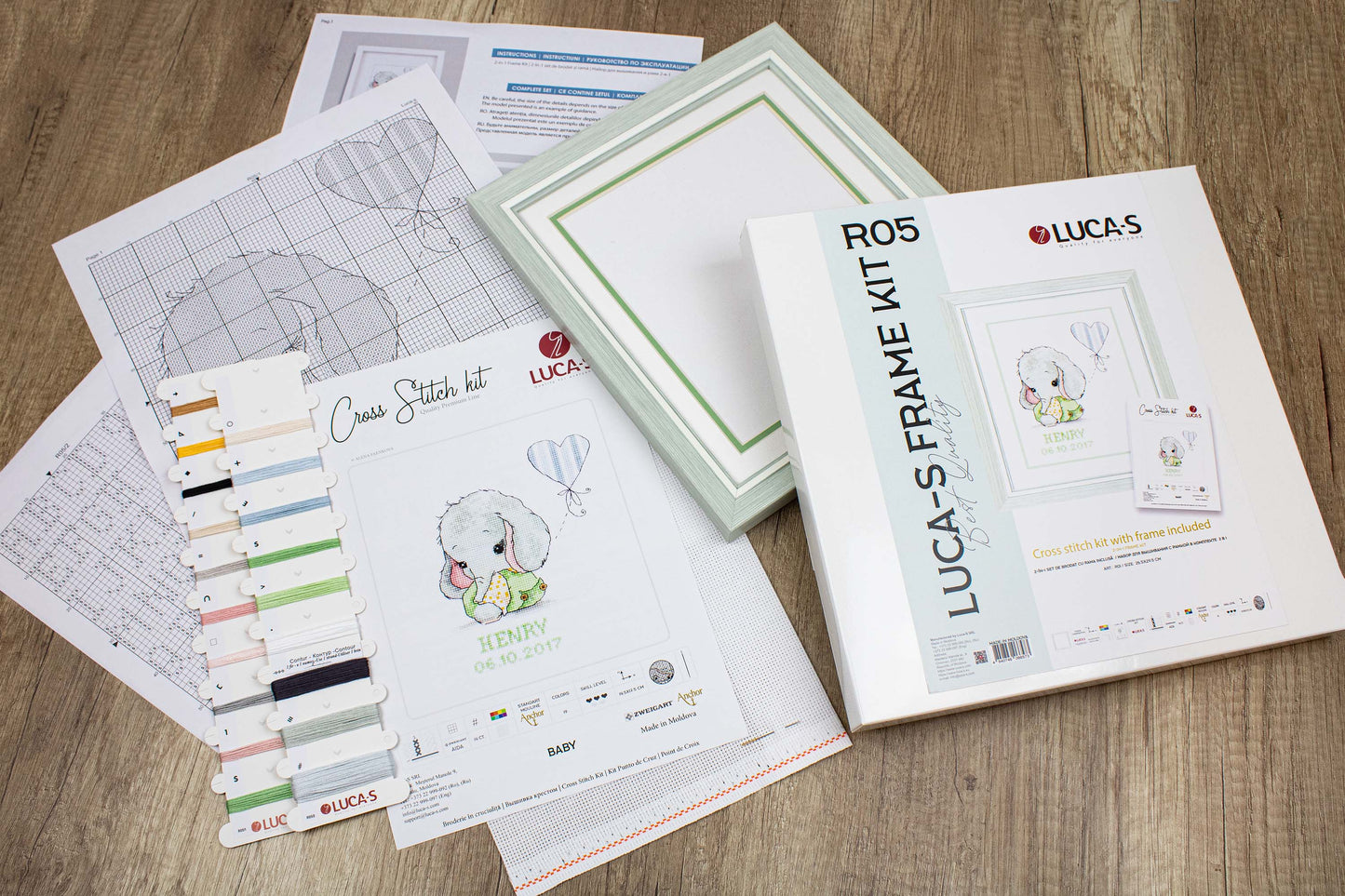 Набор для вышивки крестом с рамкой - Luca-S, R05