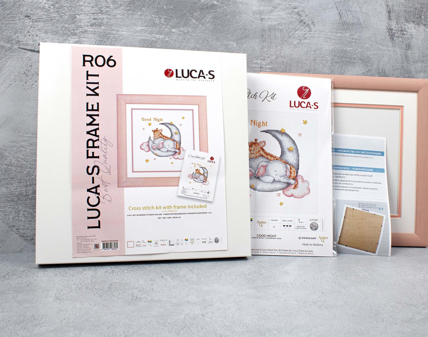 Cross Stitch Kit with Frame Included - Luca-S, R06