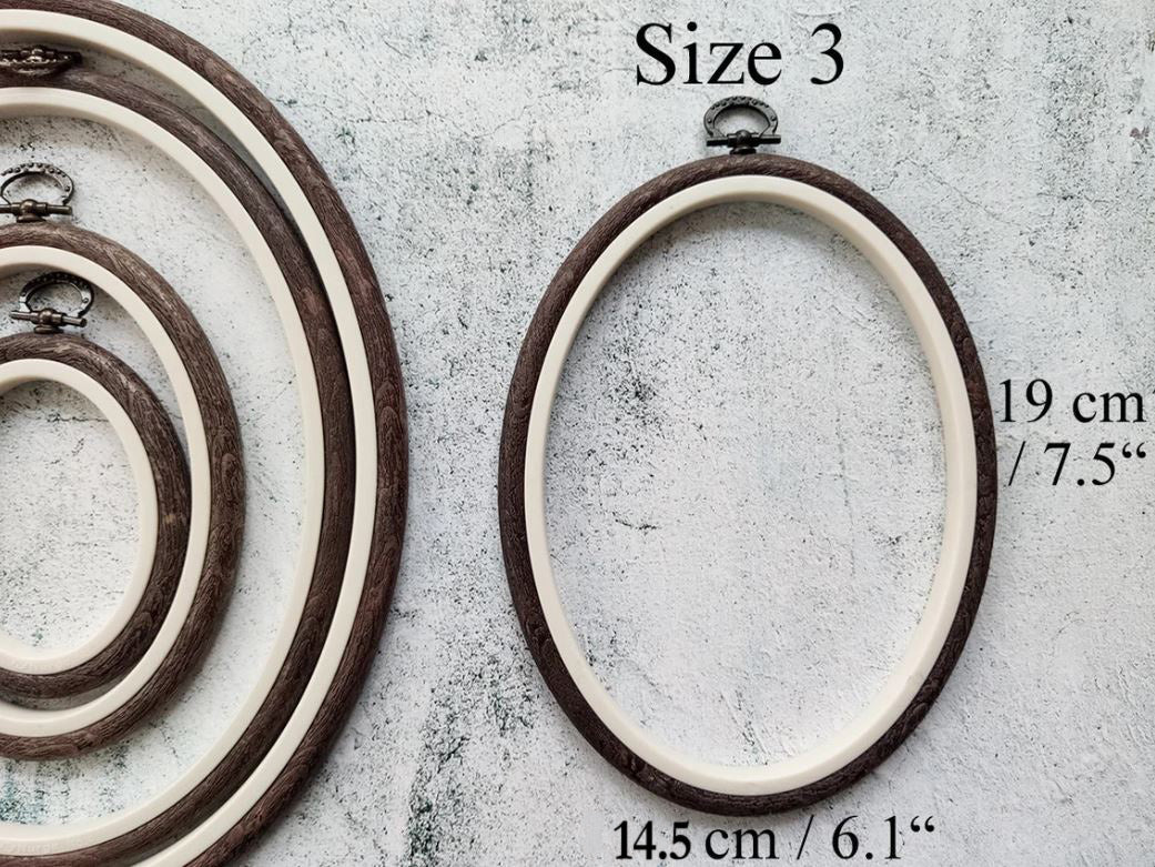 Embroidery Hoops - Nurge Flexible Hoops, Oval