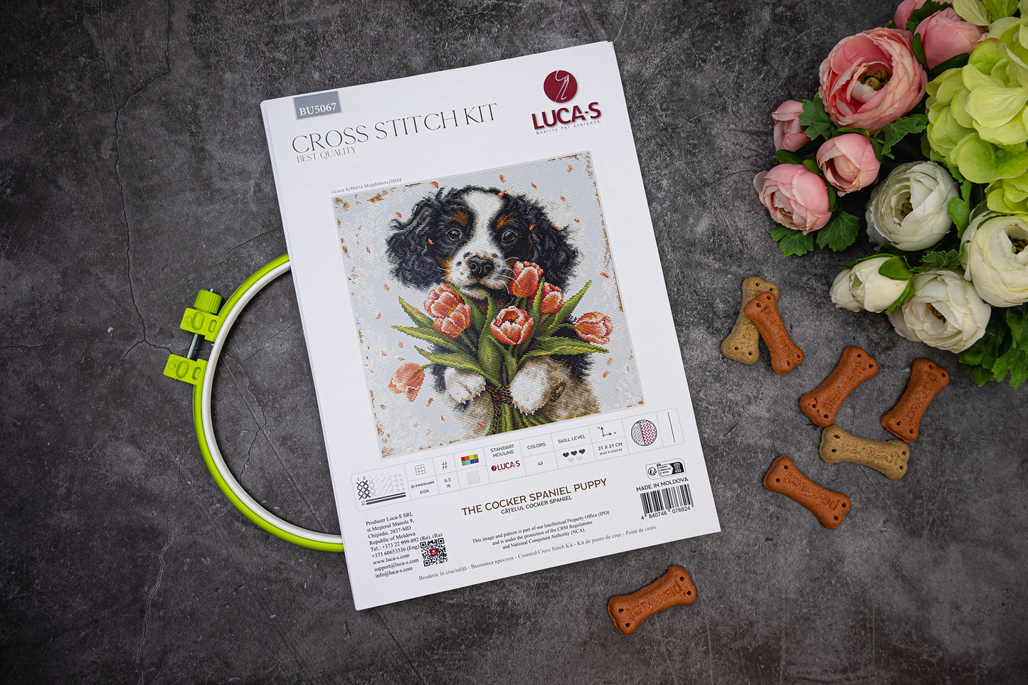 Cross Stitch Kit Luca-S -  The Cocker Spaniel Puppy, BU5067