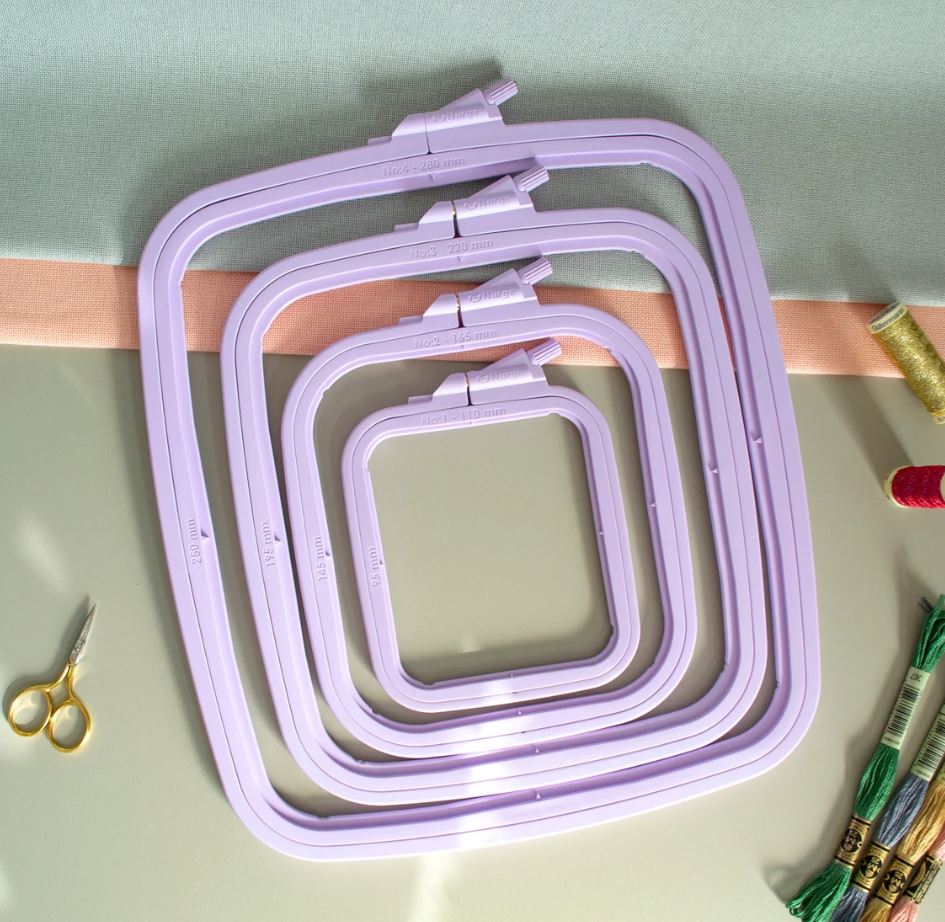 Embroidery Hoops - Nurge Plastic Hoops, Square