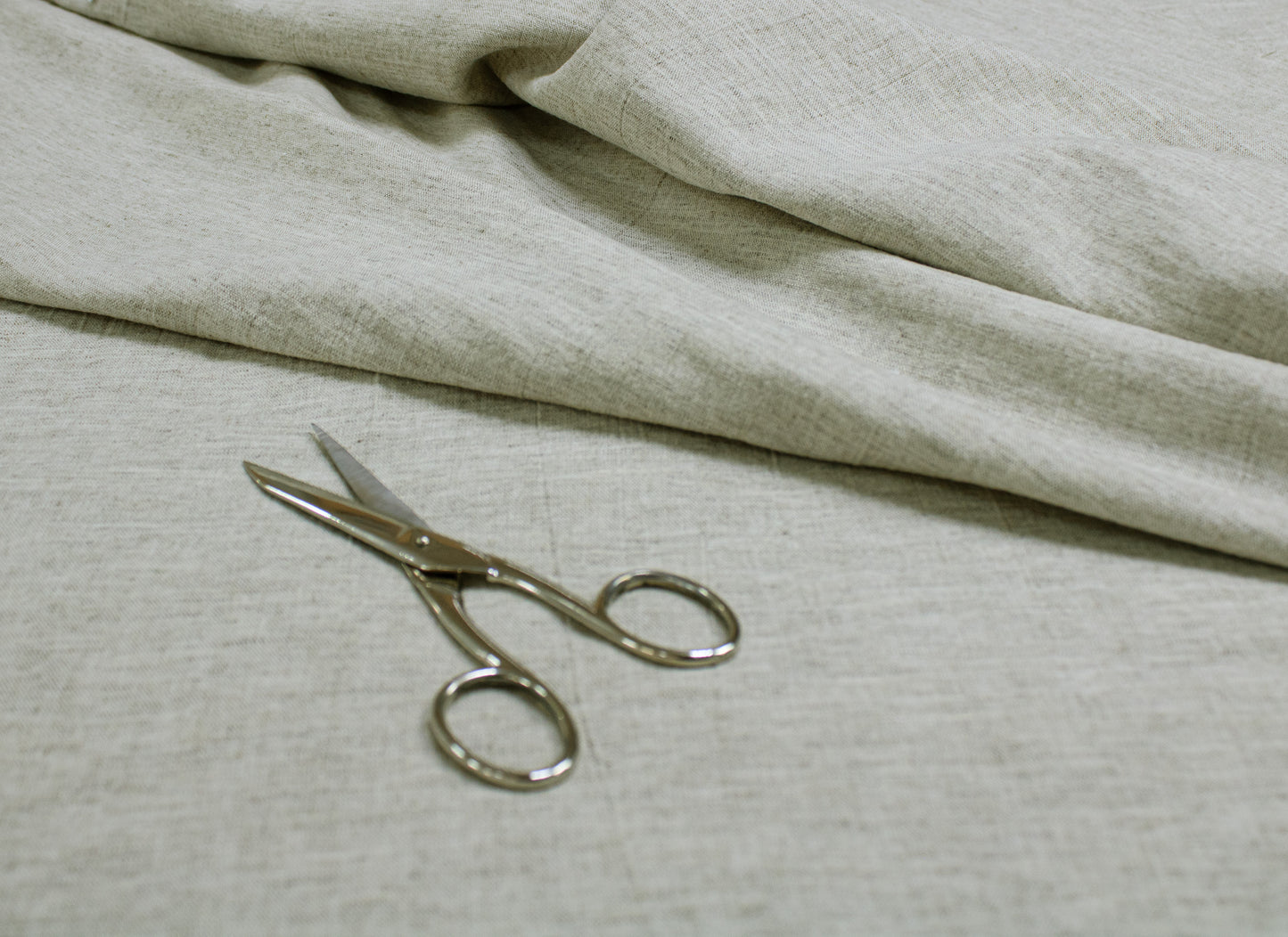 Fabric - Pure Natural Linen Fabric - Wrinkled Fabric