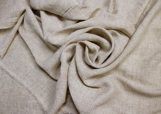 Fabric - Pure Natural Linen Fabric - Wrinkled Fabric