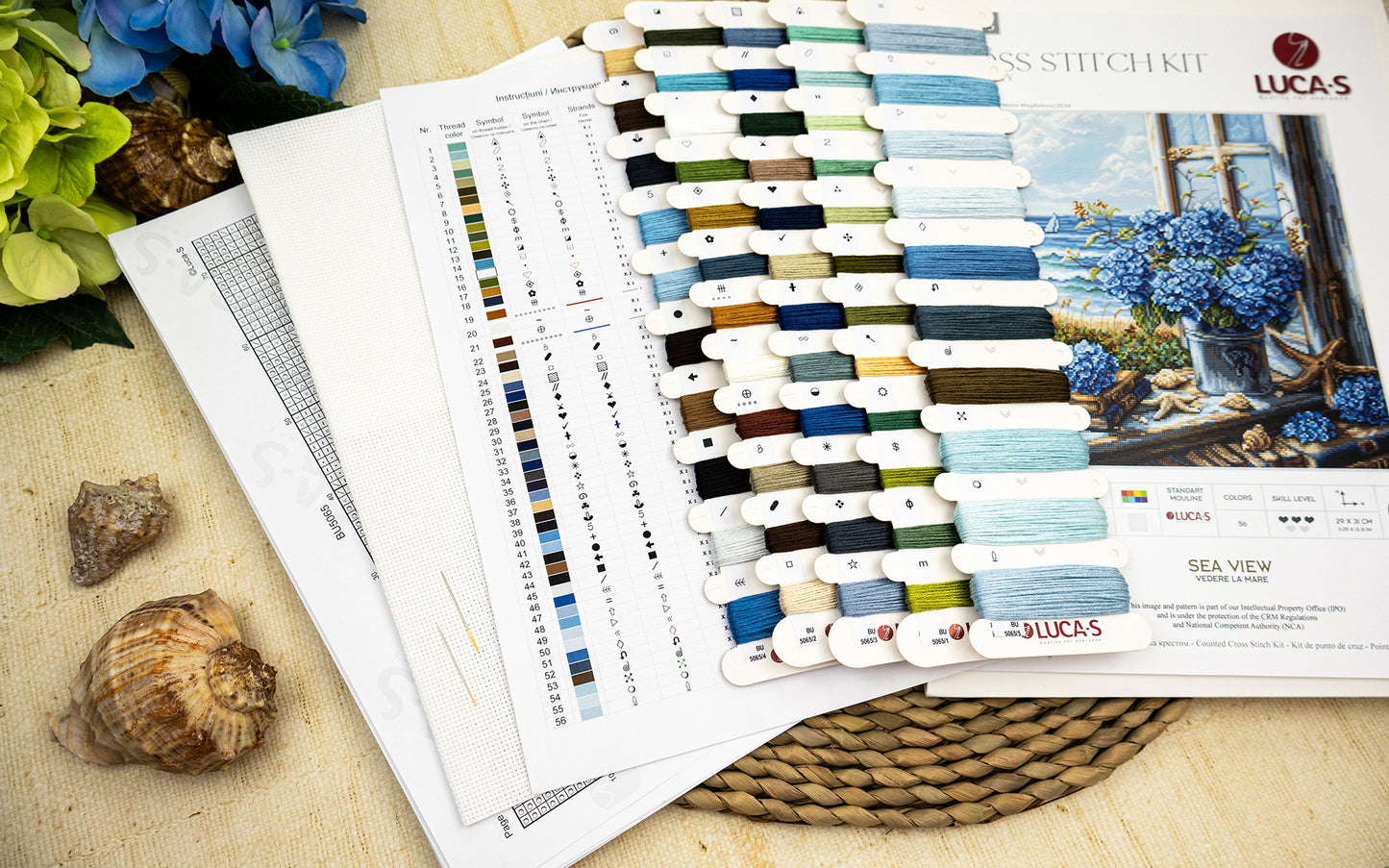 Cross Stitch Kit Luca-S - Sea View , BU5065