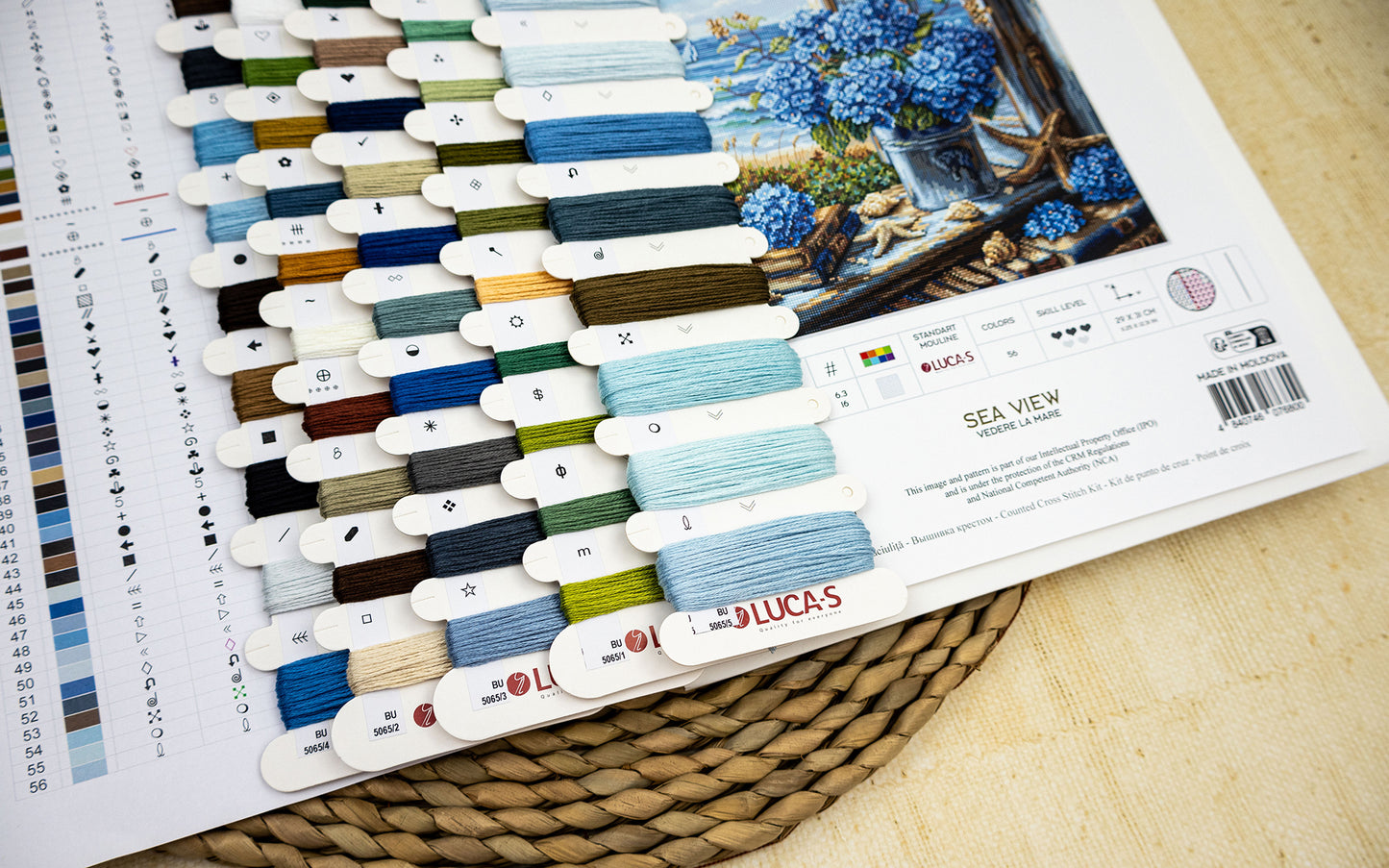 Cross Stitch Kit Luca-S - Sea View , BU5065