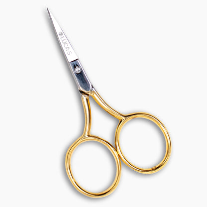 Embroidery Scissors Luca-S - EMBROIDERY SCISSORS WIDEBOW GOLD PLATED HANDLES