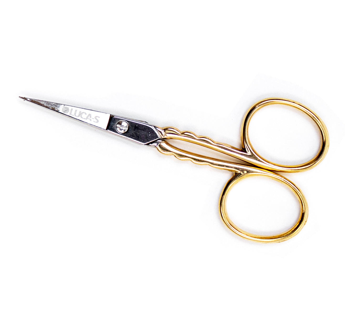 Embroidery Scissors Luca-S -  EMBROIDERY SCISSORS STRAIGHT GOLD HANDLES