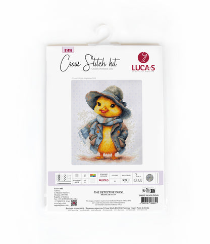 Cross Stitch Kit Luca-S -  The Detective Duck, B1416