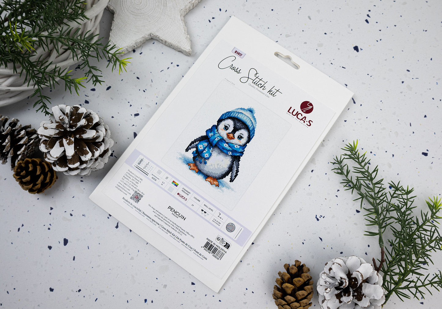 Cross Stitch Kit Luca-S - Penguin, B1417