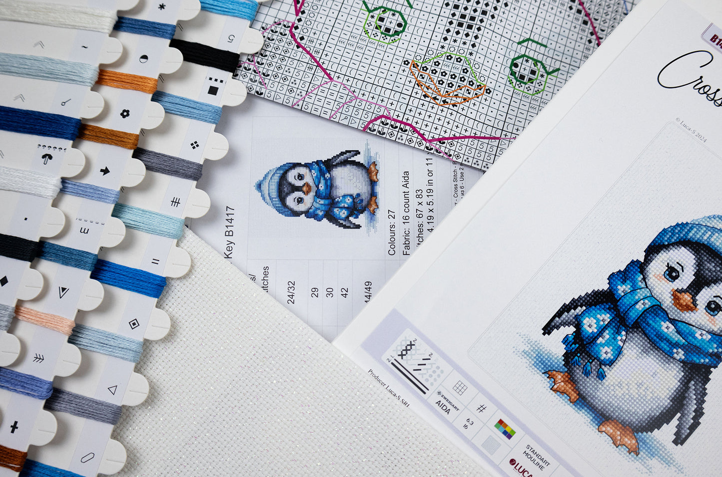 Cross Stitch Kit Luca-S - Penguin, B1417