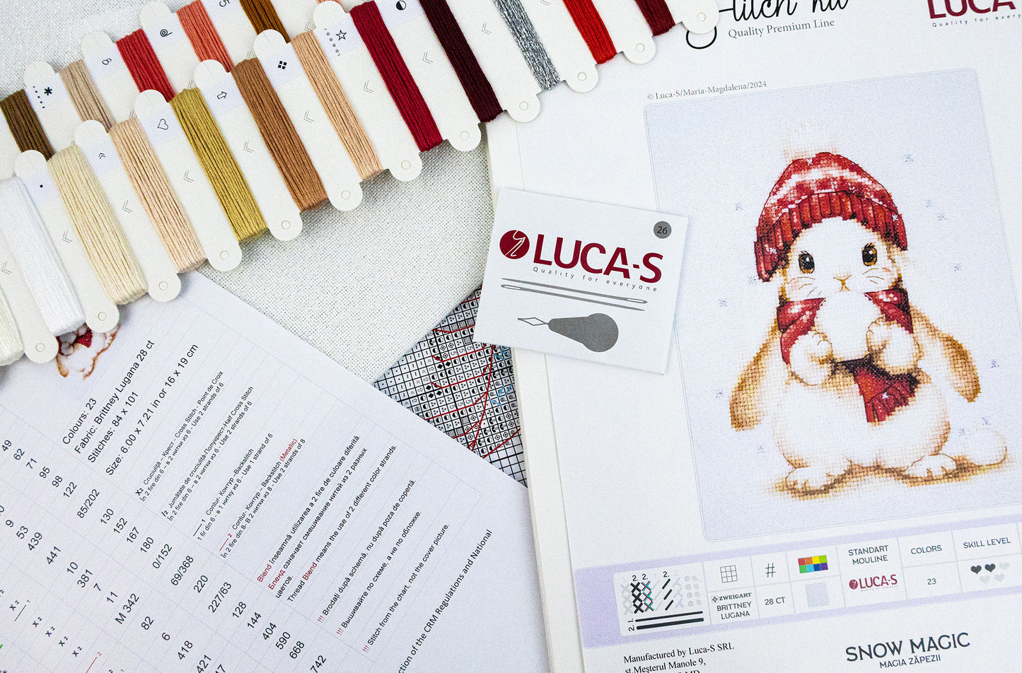 Cross Stitch Kit Luca-S - Snow Magic, B1418