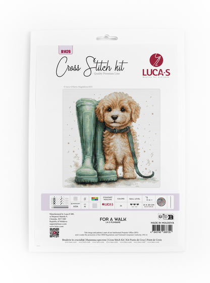 Cross Stitch Kit Luca-S - For a Walk, B1426