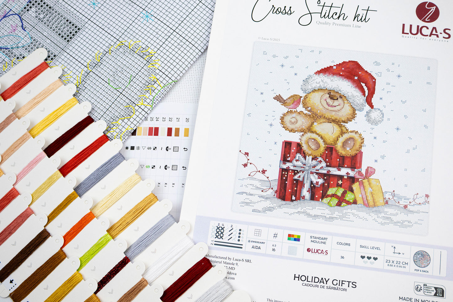 Cross Stitch Kit Luca-S -Holiday Gifts, B1431
