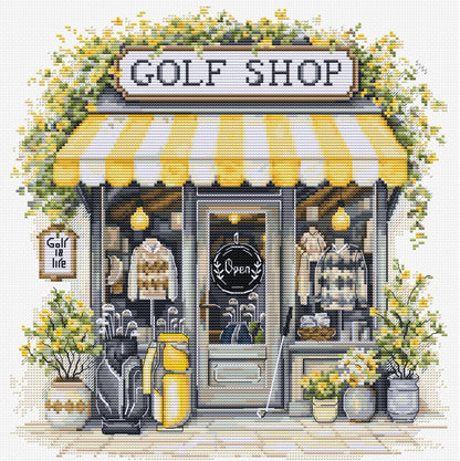 Cross Stitch Kit Luca-S - Golf Shop, B1438