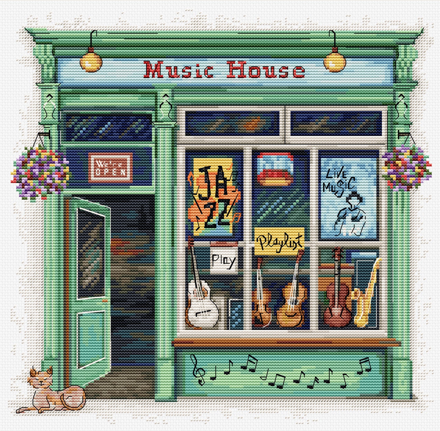 Cross Stitch Kit Luca-S - Music House, B1440