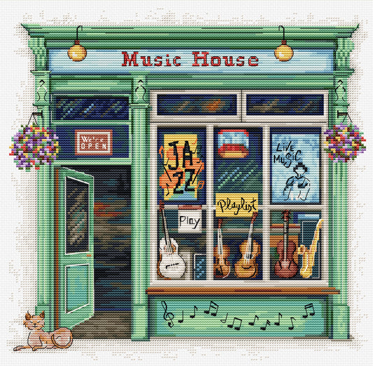 Cross Stitch Kit Luca-S - Music House, B1440