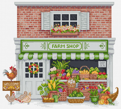 Cross Stitch Kit Luca-S - Farm Shop, B1448