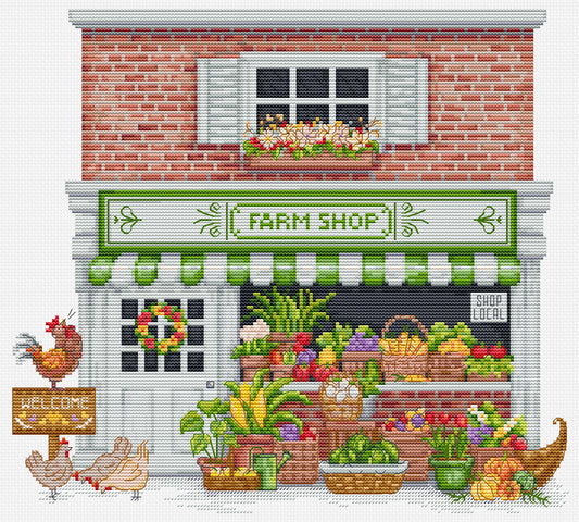 Cross Stitch Kit Luca-S - Farm Shop, B1448