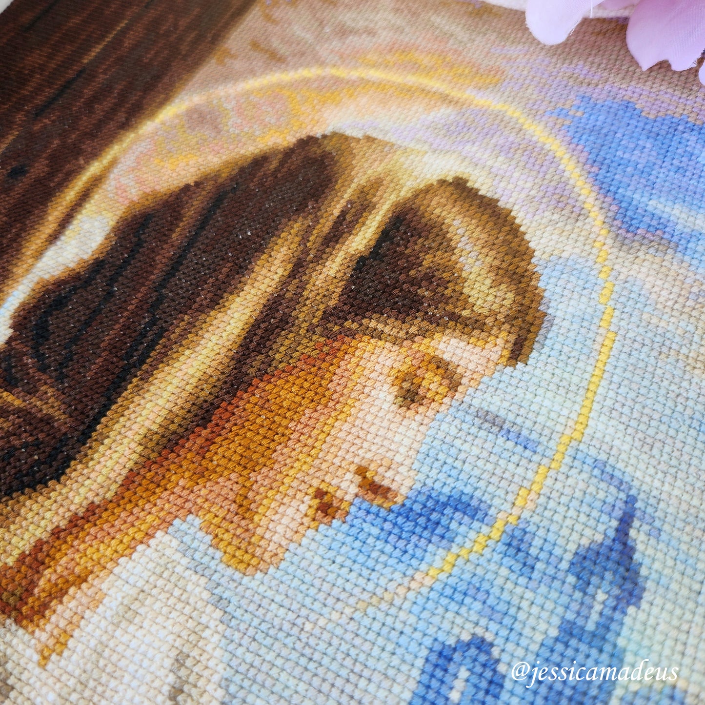 Набор для вышивания крестом Luca-S - Святая Мария и Младенец, коллекция GOLD, B617