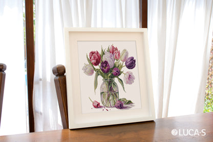 Cross Stitch Kit Luca-S - Bouquet of Tulips, B7029