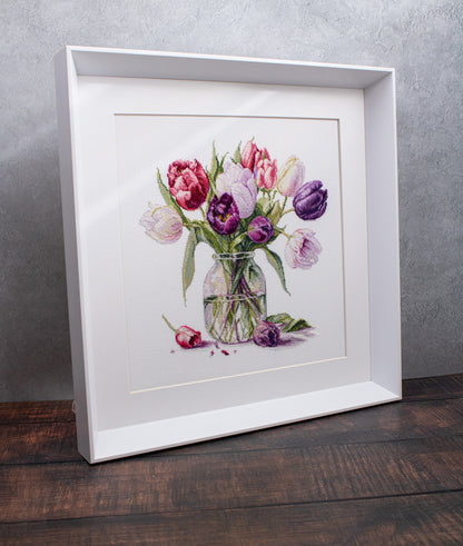 Cross Stitch Kit Luca-S - Bouquet of Tulips, B7029