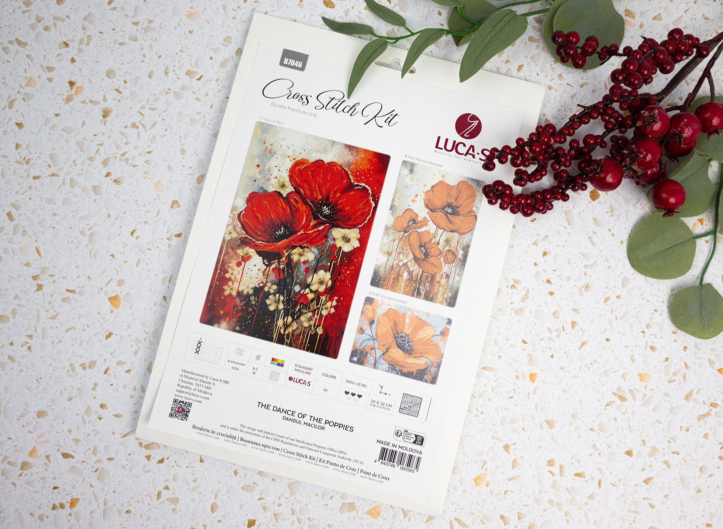 Cross Stitch Kit Luca-S - The Dance of The Poppies, B7046