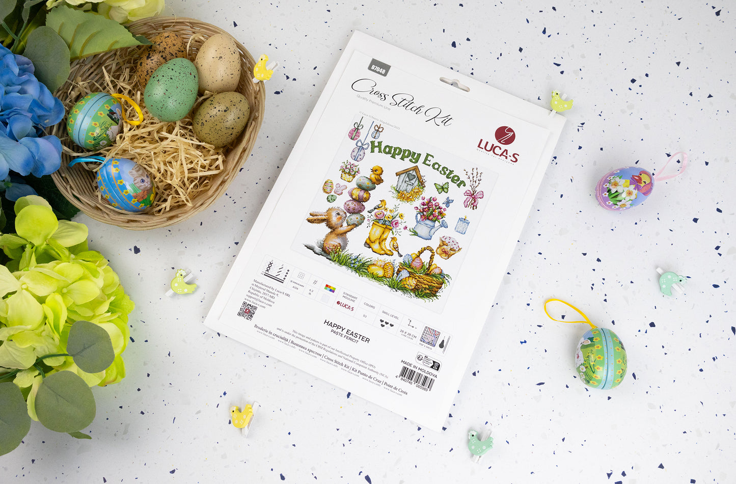 Cross Stitch Kit Luca-S - Happy Easter, B7048