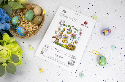 Cross Stitch Kit Luca-S - Happy Easter, B7048