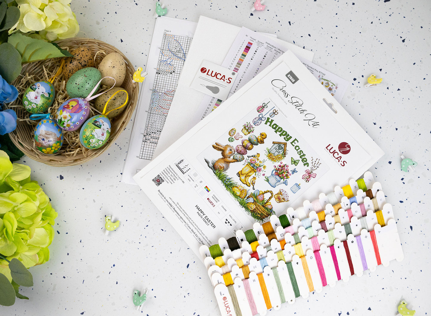 Cross Stitch Kit Luca-S - Happy Easter, B7048