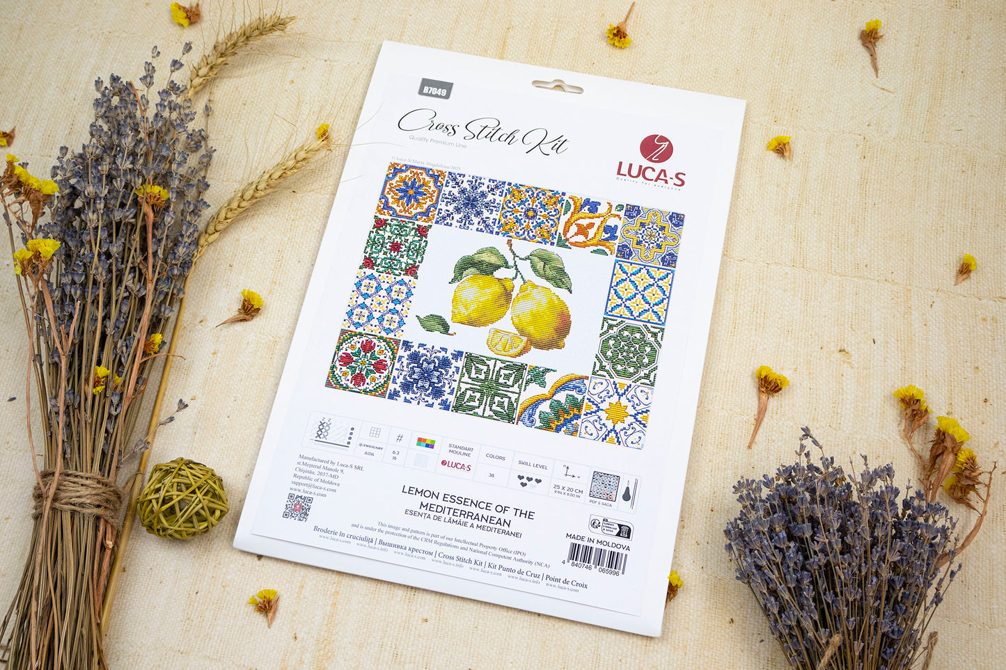 Cross Stitch Kit Luca-S - Lemon Essence of the Mediterranean, B7049