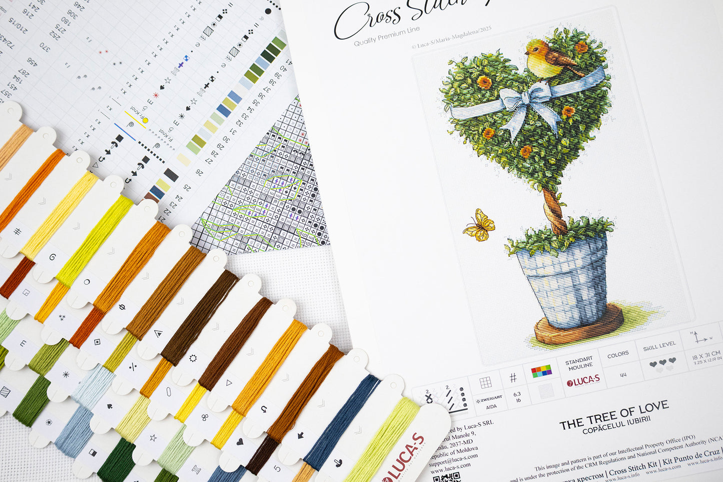 Cross Stitch Kit Luca-S - The Tree of Love, B7051